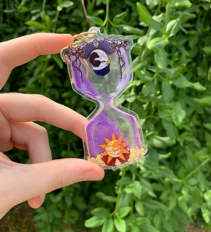 ACRYLIC HOURGLASS CHARM